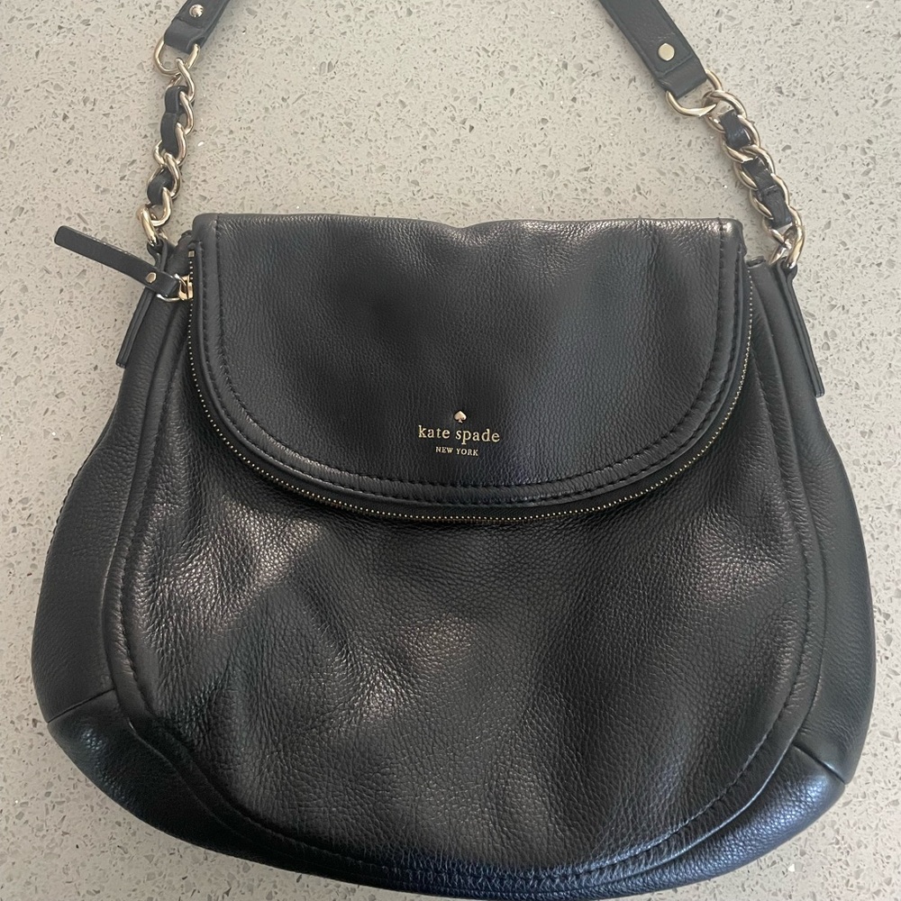 Black Kate Spade shoulder purse